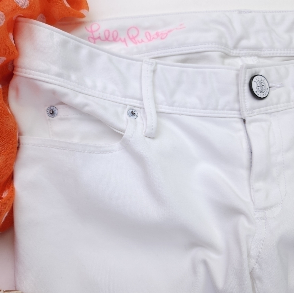 Lilly Pulitzer White Worth Skinny Jeans Sz 0 - Picture 12 of 15